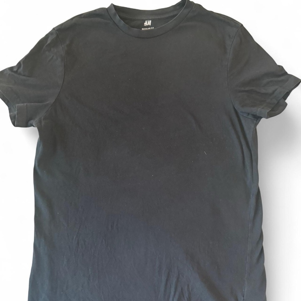 H&M Men's Charcoal Short Sleeve Tee